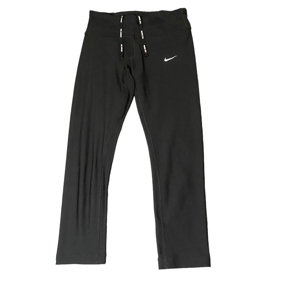 NIKE Running  Dri-Fit capri leggings mesh sides black
